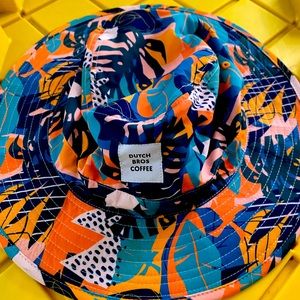 Floral Dutch bros sun hat